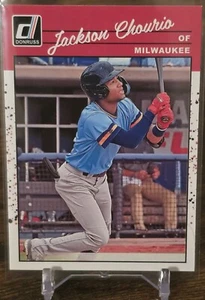 2023 Panini Donruss - Retro 1990 #243 Jackson Chourio (RC) Milwaukee Brewers - Picture 1 of 2