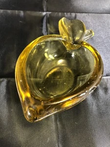 Murano Aschenbecher in Zitronenform Bernstein 70er Jahre - Bild 1 von 8