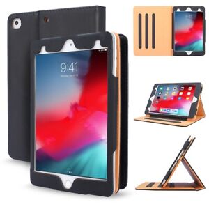 iPad 7 6 Mini 4 5 Air 1 2 3  Tablet Case PU Leather Full Coverage Cover Magnetic