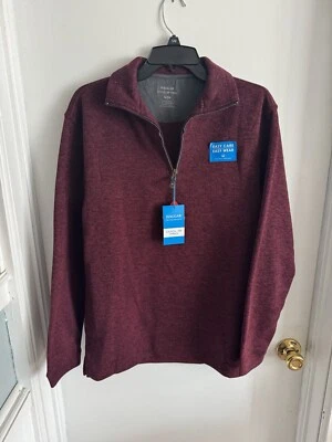 Suéter pulôver masculino manga longa Haggar Cool 18 Pro 1/4 zíper novo com etiquetas tamanho P - Imagem 1 de 4