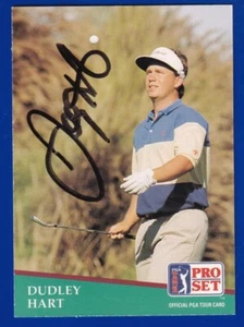 DUDLEY HART PERSONAL AUTO AUTOGRAPH 1990 PROSET GOLF #68 NEARMINT - Picture 1 of 2