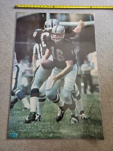 VINTAGE Oakland LA Vegas Raiders Poster 24x36 RARE Hard to Find George Blanda - Picture 1 of 2