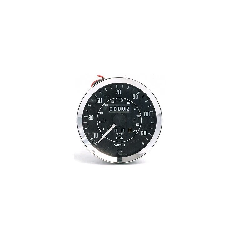 SMITHS CLASSIC 100MM SPEEDOMETER 0-140MPH MECHANICAL BLACK FAST POSTAGE - Image 1 of 2