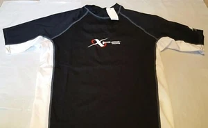 NEW XPS Youth Multi Color Short Sleeve UPF 30+ Swim Shirt Size Medium - Picture 1 of 2
