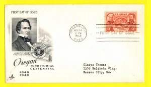 964 Oregon Territorial FDC, ArtCraft Cachet, Very Fine Condition, TA, OF - Picture 1 of 3