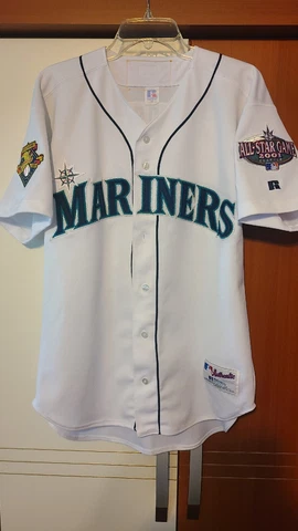 Ichiro Suzuki 2001 Seattle Mariners Rookie Season Authentic Game Jersey ROY MVP Cover