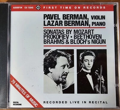 Pavel Berman & Lazar Berman: Sonatas by Mozart, Prokofiev & Beethoven (NEW) - Image 1 of 2