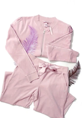 Conjunto de 2 pantalones jogger chaqueta de terciopelo Victoria's Secret terciopelo lavanda CFZ XS S M L Foto 1 de 4