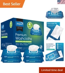 Oversized 8x12 Disposable Wipes for Adults - Hypoallergenic & Soft Cleansing - Picture 1 of 10