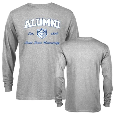 Saint Louis University Billikens Alumni Logo Long Sleeve Alumni Tee T-Shirt - Image 1 of 4