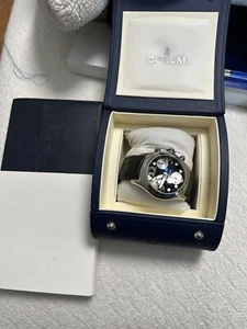 Corum Bubble Watch Black Dial Chronograph 45mm Quartz READ DESCRIPTION, PREOWNED - Picture 1 of 3