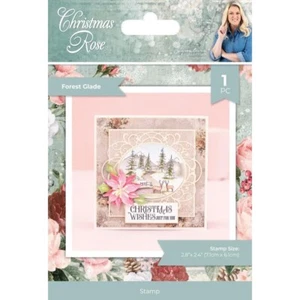 Crafter's Companion Clear Acrylic Stamps Christmas Rose Forest Glade - Picture 1 of 2