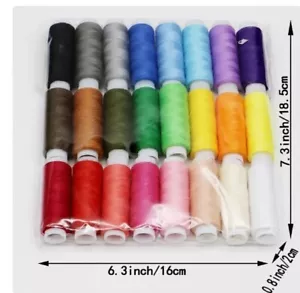 24 Colors Machine, Embroidery Sewing Threads, Hand Sewing Thread - Picture 1 of 2