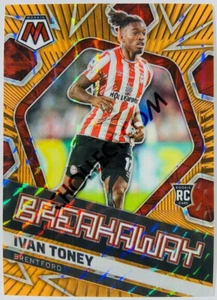 Ivan Toney - 2021-22 Panini Mosaic Premier League Breakaway Orange Fluorescent - Bild 1 von 2