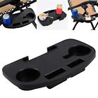 Portable Recliner Clip On Side Table Cup Holder Beverage Tray For Picnic