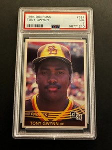 1984 Donruss Tony Gwynn San Diego Padres #324 PSA 7 NM HALL OF FAME