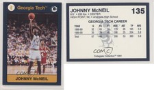 1991 Collegiate Collection Georgia Tech Johnny McNeil #135