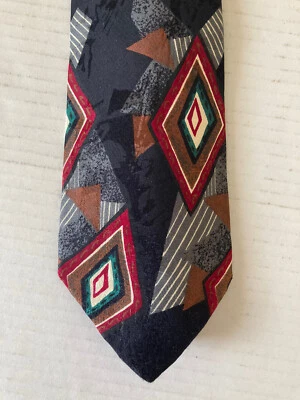 Corbata Stonehenge para hombre Dillard corbata seda negra roja marrón verde blanca Foto 1 de 4