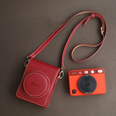 Genuine Real Leather Camera Bag Protect Case Cover For Leica Sofort2 Sofort 2 - Image 1 of 4