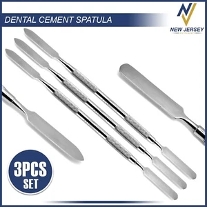 Set of 3 Dental Cement Spatula Mixing Lab Restorative Double Ended Instruments - Picture 1 of 2