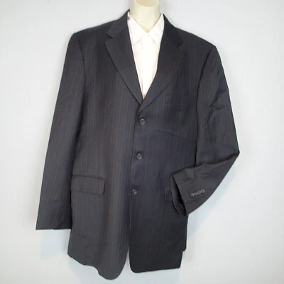 Burberry London Kensington 42L Mens 3 Btn stripe Wool Blazer jacket - Image 1 of 4