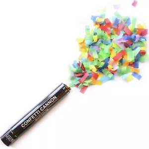 Confetti Cannon Multicolor 12” Biodegradable Air Powder Launches up to 25ft 2 Pc - Picture 1 of 7