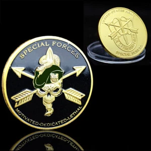 US Special Forces Challenge Liber GREEN BERET Army De Oppresso Coin Collectible - Picture 1 of 7