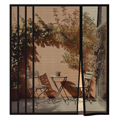 XXL Magnetvorhang 160-190x210cm Fliegengitter Magnet Insektenschutz Moskitonetz - Bild 1 von 4