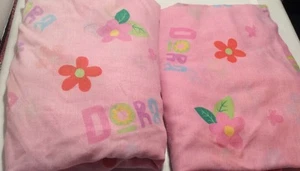 NICKELODEON Dora The Explorer Toddler/Crib Flat And Fitted Bed Sheets - Picture 1 of 1