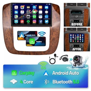 For 2007-2014 Chevy Tahoe Suburban Wireless CarPlay Android 13 Car Radio Stereo - Picture 1 of 17