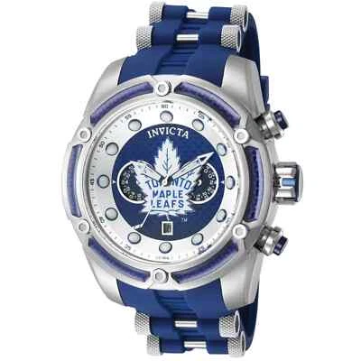 NUEVO Reloj de Cuarzo Invicta NHL 52mm Toronto Hojas de Arce Retro Fibra de Vidrio 42291 Foto 1 de 2