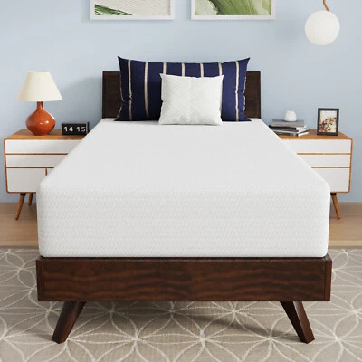 Colchón de espuma viscoelástica de gel carbón de bambú, certificado CertiPUR-US y transpirable Foto 1 de 4