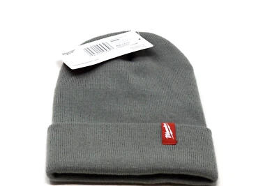 Milwaukee Tools Acrylic Cuffed Beanie Hat Gray  NWT - Image 1 of 4