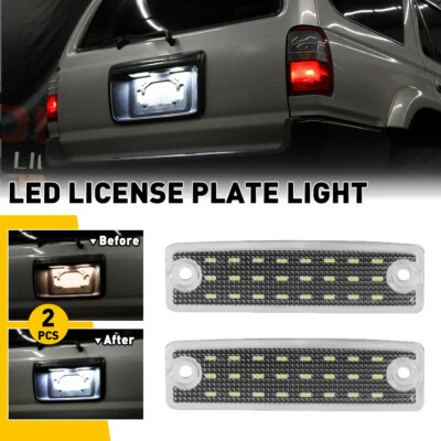 For 1996-2022 Toyota 4Runner Sequoia LED 6000K License Plate Lights Lamps Pair - Изображение 1 из 4