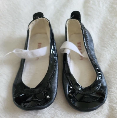 Zapatos de ballet negros Baby Bloch para niñas pequeñas talla 18 (US 3) Foto 1 de 4