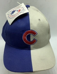 Chicago Cubs Vintage 90's Twins Enterprise Two Tone Snapback Cap Hat - Picture 1 of 14