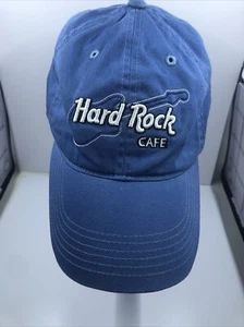 Cappello Gatlinburg Logo Chitarra Hard Rock Cafe Blu Originale Regolabile - Foto 1 di 16