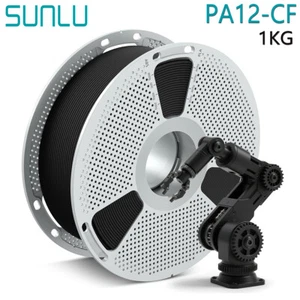 SUNLU Schwarz PA12-CF 3D Drucker Filament 1.75MM 1KG Kohlefaser Nylon Filament - Bild 1 von 9