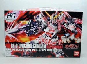 Bandai HG HGUC 1/144 Unicorn Destroy Mode Gundam RX-0 Model Kit 100 - Picture 1 of 3