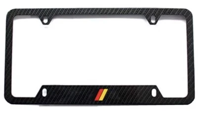 1 Germany German License plate frame Carbon Fiber Finished for Porsche BMW Audi - Image 1 of 3