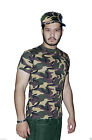 Mens Army Camouflage full Trouser Hat, Bullet, T-Shirt Stag do Fancy Dress Set