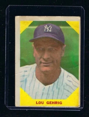 1960 Fleer бейсбол Greats #28 Лу Гериг, New York Yankees, хорошо! - Изображение 1 из 2