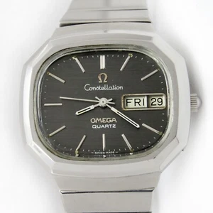 Vintage Omega Constellation Quartz D/D Original Grey Dial Unisex Watch C. 1975 - Picture 1 of 18