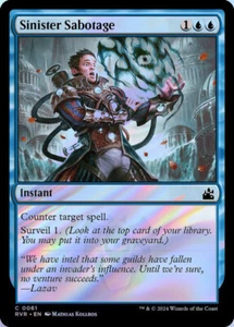 Sinister Sabotage 0061 MTG RVR NM Foil - Picture 1 of 1