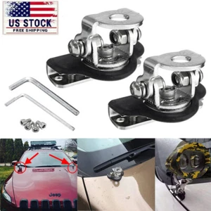 2pcs Car Clamp Holder Work Light Universal Hood LED Bar Mount Bracket Offroad - Picture 1 of 8