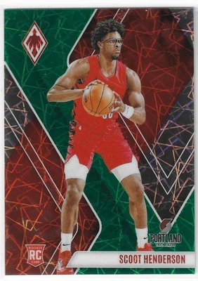 2023-24 Panini Phoenix - GREEN LAZER Rookies Scoot Henderson #298 (RC) /175 - Image 1 of 2