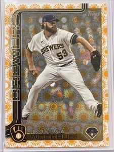 Brandon Woodruff 2025 Topps Series 2 Sun Holiday #620. Milwaukee Brewers. - Picture 1 of 7