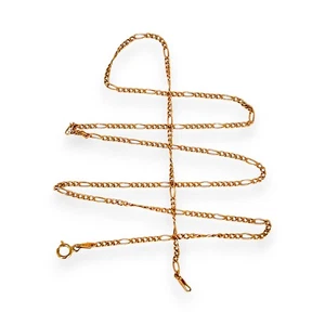 GOLD DEAL | 9ct (9K) Gold Graceful 5 - 1 Figaro 51cm Kette Refurbished - Bild 1 von 10