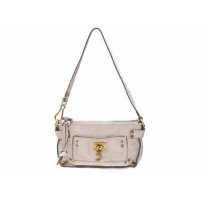 CHLOÉ Mini Paddington Shoulder Bag Leather Beige Authentic Used From Japan - Image 1 of 4
