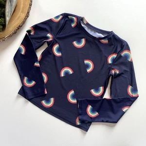 Gap Rainbow Rash Guard Swim Top | Large / Size 10 - Picture 1 of 5